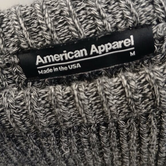 American Apparel Cropped Combed Cotton Sweater - Picture 6 of 9